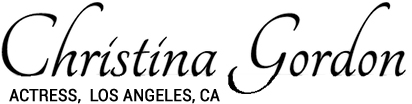 Christina Gordon, actress, Los Angeles, CA