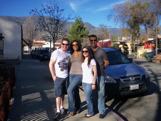 Christina with the rest of the cast after their performance in Ojai, CA.